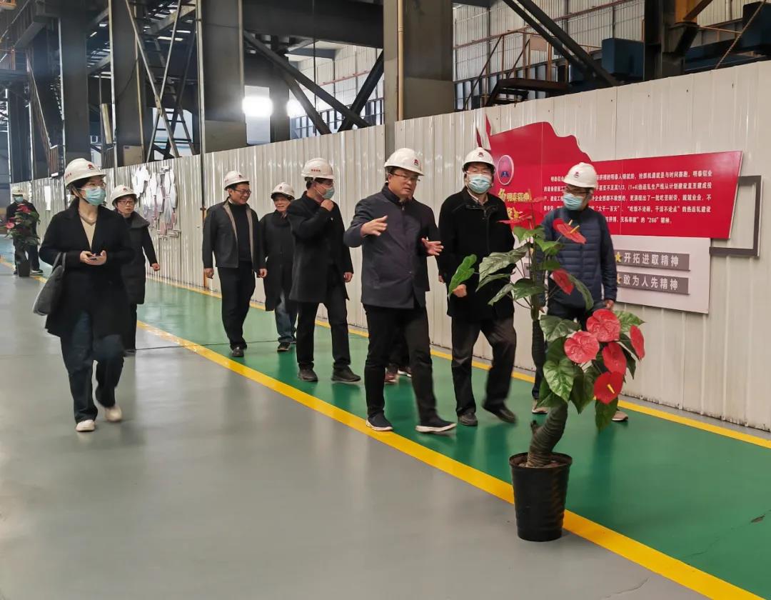 河南日报报业集团郑州分社社长徐建勋一行莅临云顶集团铝业调研非公党建工作