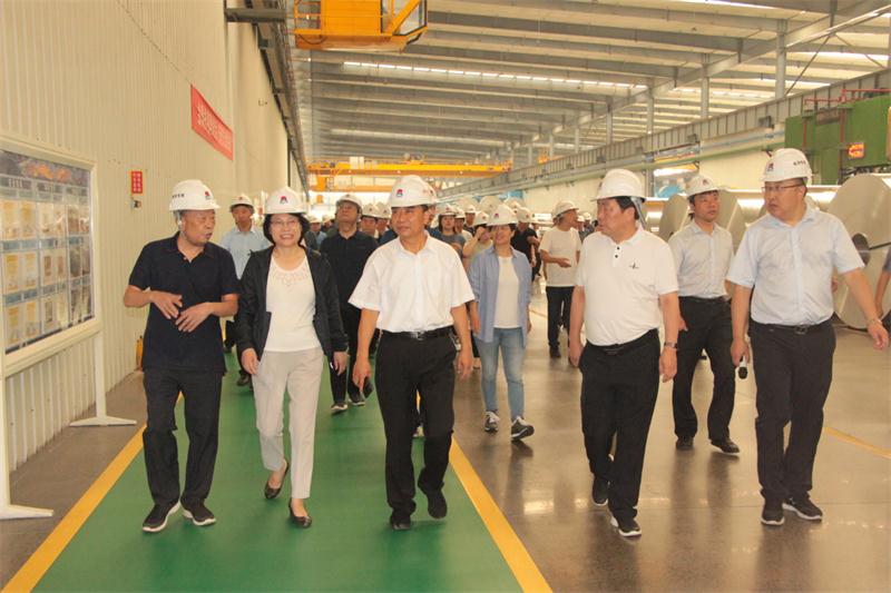 灵宝市党政考察团莅临云顶集团铝业参观考察