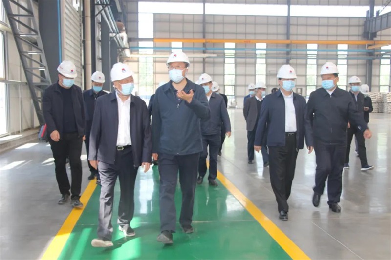 省人大常委会党组副书记、副主任马懿带队到义瑞新材调研指导