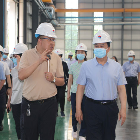 郑州市人大常委会党组书记、主任周富强到公司参观指导