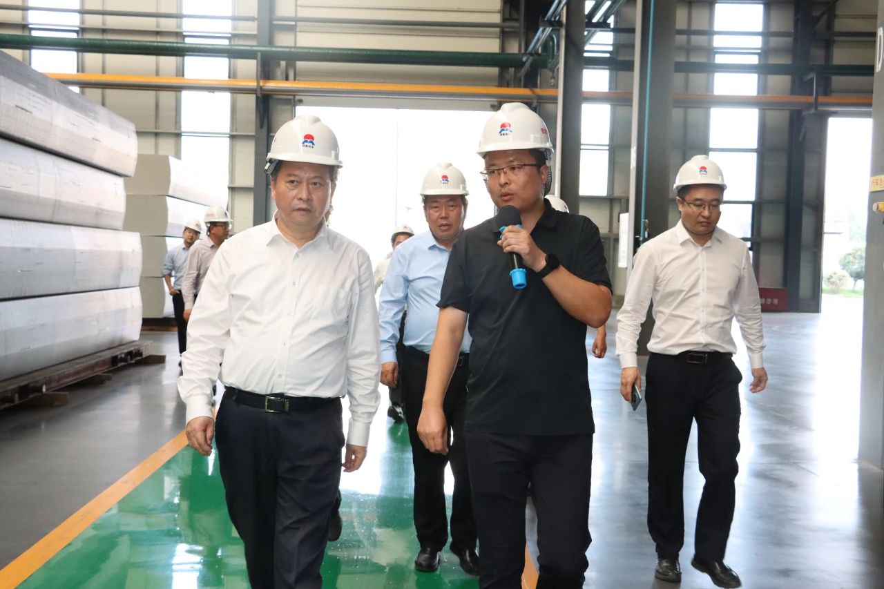 重庆市黔江区党政考察团到云顶集团铝业参观考察